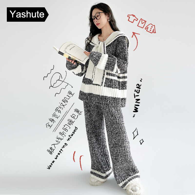 半边绒高级感可外穿家居服