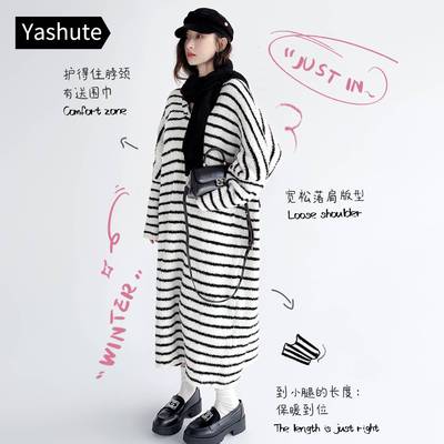 睡裙女士睡衣秋冬款可外穿半边绒