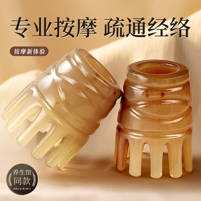多功能牛角梳子头疗头部按摩经络疏通刮痧神器脱发防女士专用工具