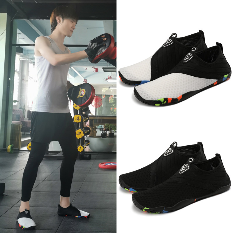 室内健身鞋男女跳绳鞋软底防滑静音有氧运动居家硬拉跑步机专用鞋