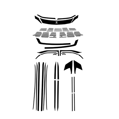 比亚迪宋PRO车贴车身黑化