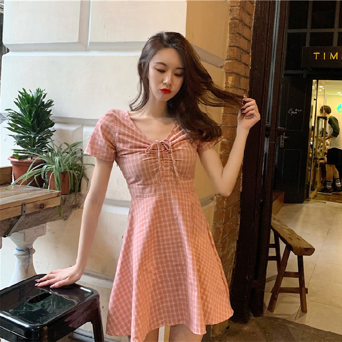 New Korean French first love dress in summer