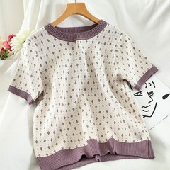 Short knitwear for women in spring and Autumn