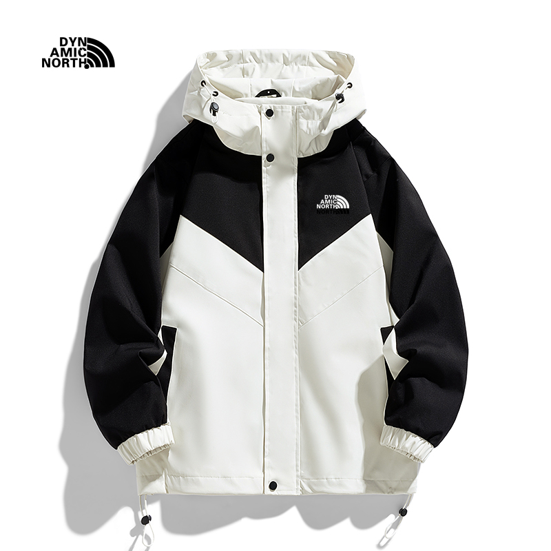 防风防水两件套连帽情侣冲锋衣