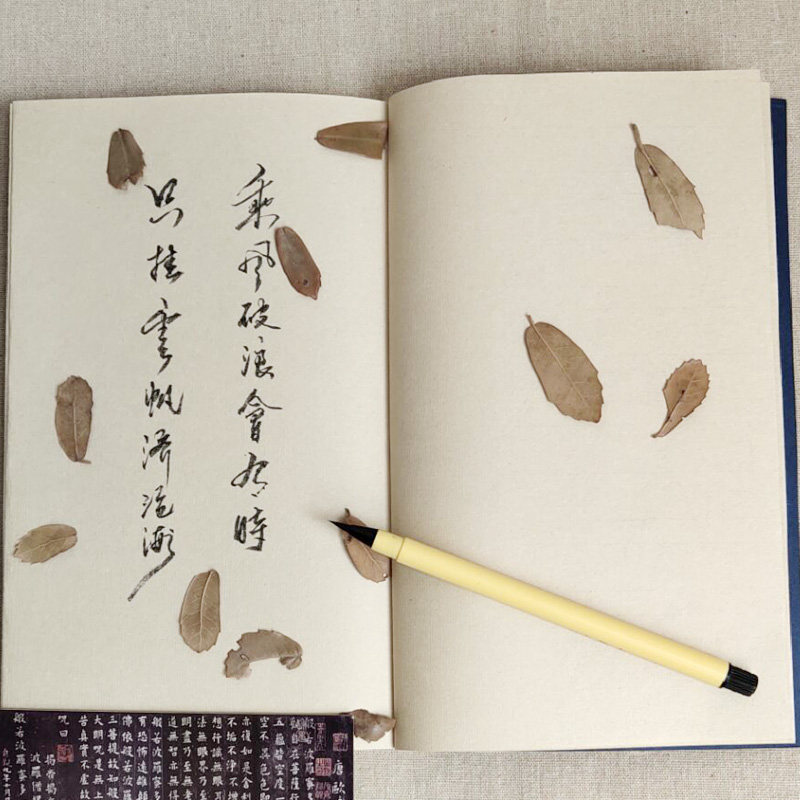 空白抄经本小楷宣纸仿古手工线装笔记本子软笔硬笔毛笔印谱家谱本