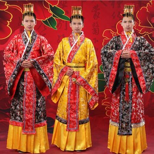 古装皇帝服装龙袍男套装唐龙皇帝清朝汉武帝服饰程咬金隋唐表演服