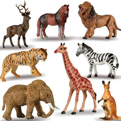 大象长颈鹿狮子老虎模型