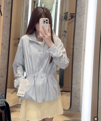 代购lululemon UV-Protective Running Jacket防晒骑行夹克外套女