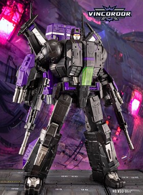 现货V33-06B放大版围城系列暗黑天之火变形玩具模型机器人汽车人