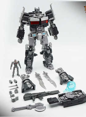 现货魔魂志MHM01B电影变七柱放大改良精涂暗黑版变形玩具男孩模型