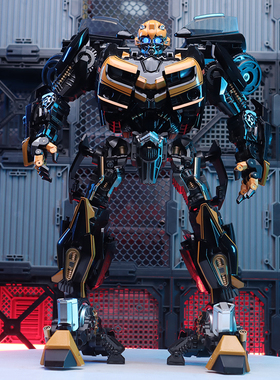 BB02变形玩具放大合金版电影版暗黑黄蜂勇士雪佛兰儿童跑车模型