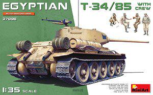 MINIART 37098 埃及陆军 T-34/85 中型战车及乘员 塑料拼装(1/35)