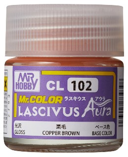 MR.HOBBY/郡仕 CL102 LASCIVUS Aura 栗子发色 10ml油性模型油漆