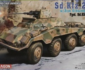 DRAGON/威龙 6969 Sd.Kfz.234/3 八轮远程装甲侦察车(2cm)