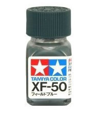 TAMIYA/田宫 80350 XF-50 田野蓝色 10ml珐琅系油性模型油漆