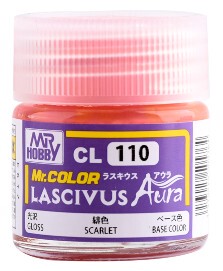 MR.HOBBY/郡仕 CL110 LASCIVUS Aura 绯红色发色 10ml油性模型漆