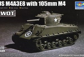 TRUMPETER/小号手 07168 M4A3E8(105mm) 谢尔曼 中型战车