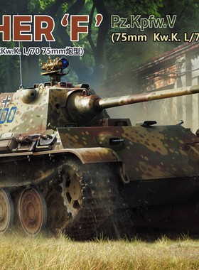 Vespid Models/黄蜂模型 VS720011 5号战车豹式F型(75mm)