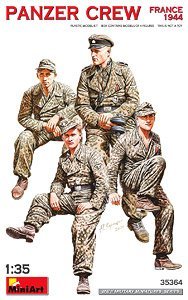 MINIART 35364 德国战车乘员 法国 1944 人物塑料拼装模型（1/35)