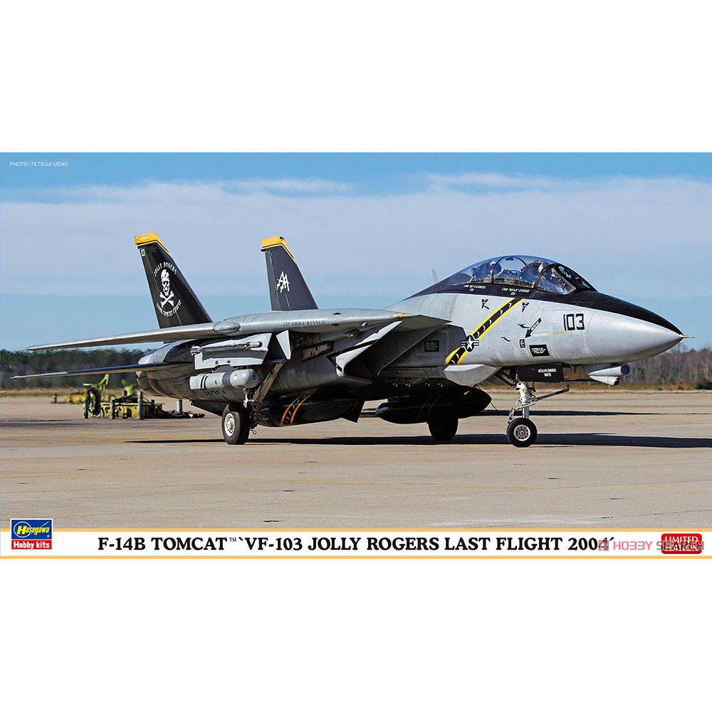 长谷川 02434 F-14B 雄猫 舰载战斗机"VF-103 海盗旗 2004"