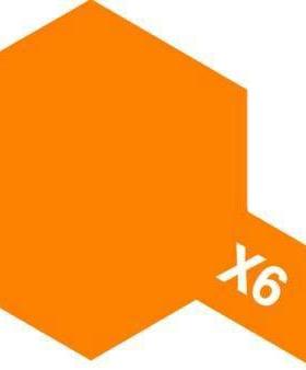 TAMIYA/田宫 81506 X-6 橙色 10ml水性系模型油漆