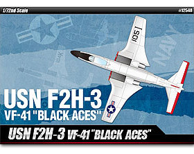 爱德美 12548 美国海军 F2H-3 女妖 舰载战斗机“VF-41 黑桃”
