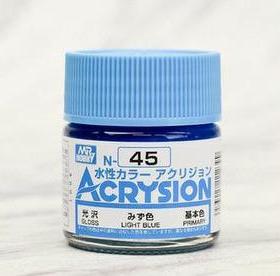 MR.HOBBY/郡仕 N45 浅蓝色 ACRYSION系10ml水性模型油漆