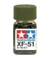 TAMIYA/田宫 80351 XF-51 卡其褐色 10ml珐琅系油性模型油漆