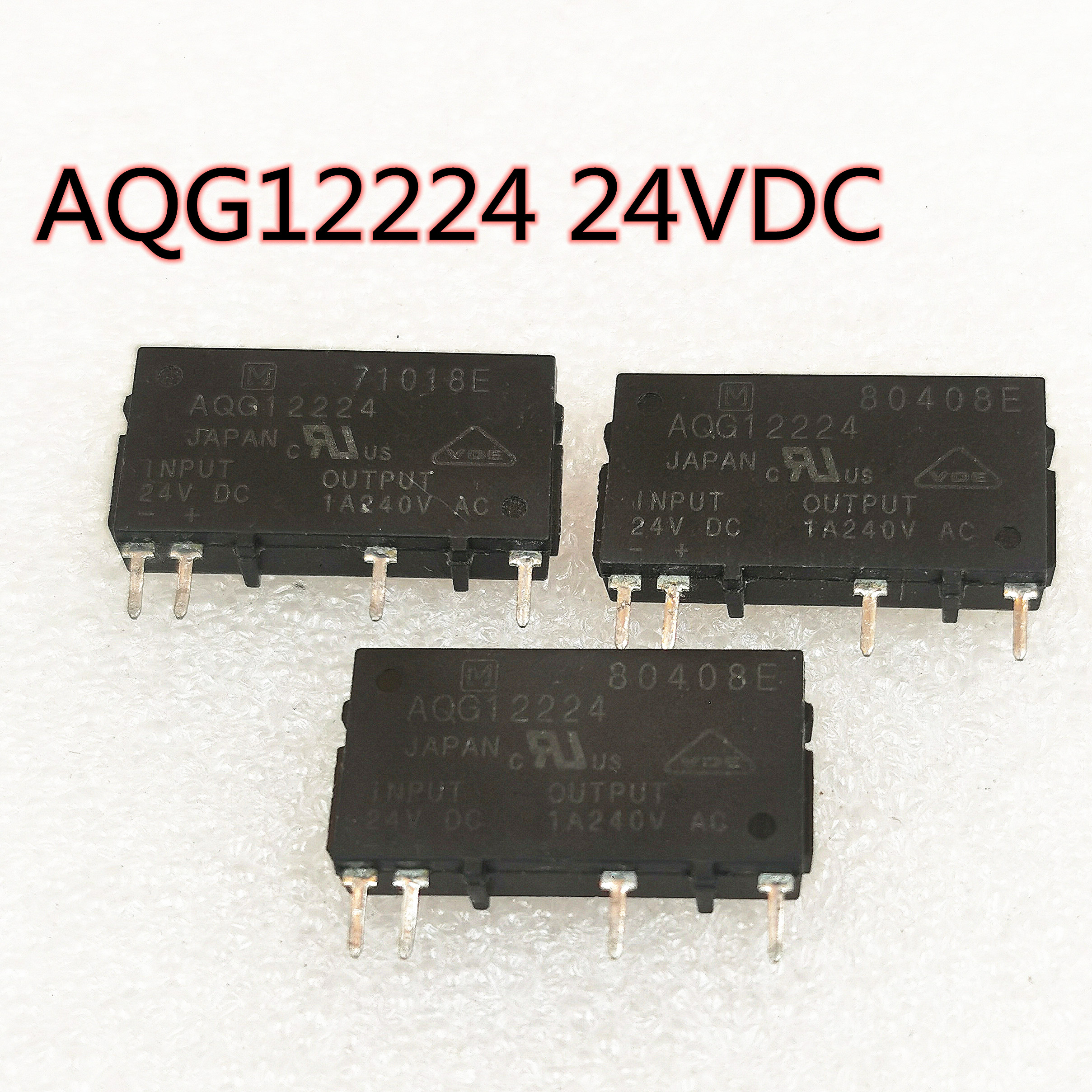 aqg12224 24vdc 散新原装正品松下固态继电器 4脚位 1a/24v