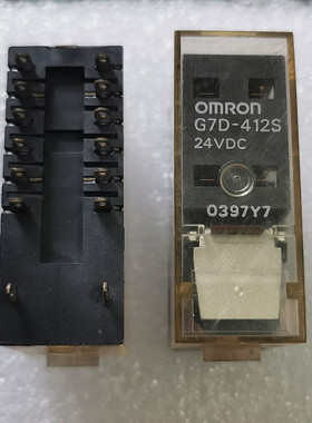 现货 G7D-412S 24VDC 进口欧姆龙 24V 继电器 27X7Y7 DC24V