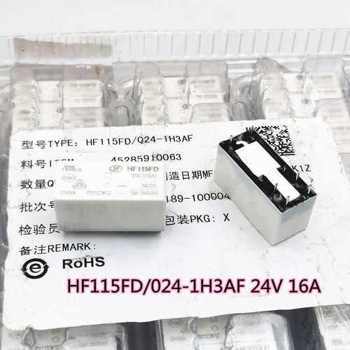 HF115FD-024-1H3AF 全新宏发继电器 HF115FD 024-1H3AF 24VDC 16A