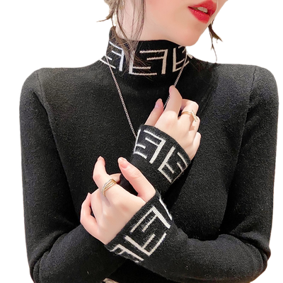 洋气风新款爆款加绒加厚打底衫