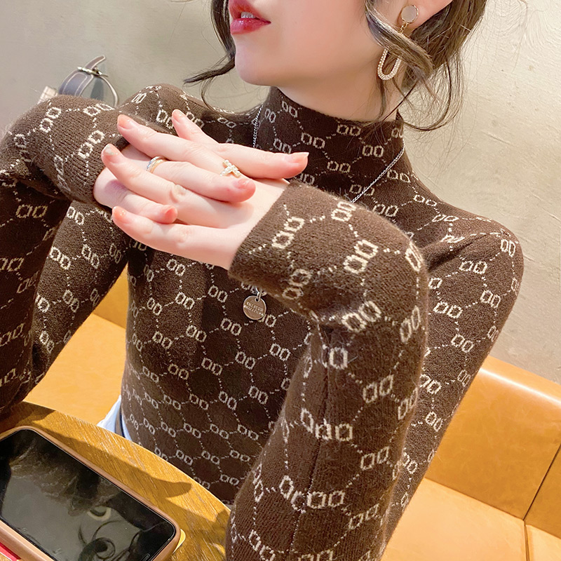 半高领打底衫女秋冬洋气2025年新款爆款女士中领针织毛衣内搭上衣,女装/女士精品,毛衣,淘宝优惠券,粉丝福利购,淘宝优惠卷