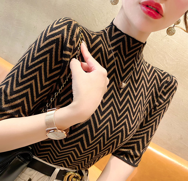 蜜熙春装新款洋气打底针织衫