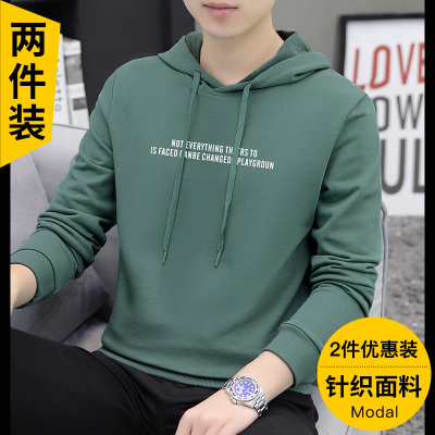 春秋款休闲风百搭外套连帽卫衣