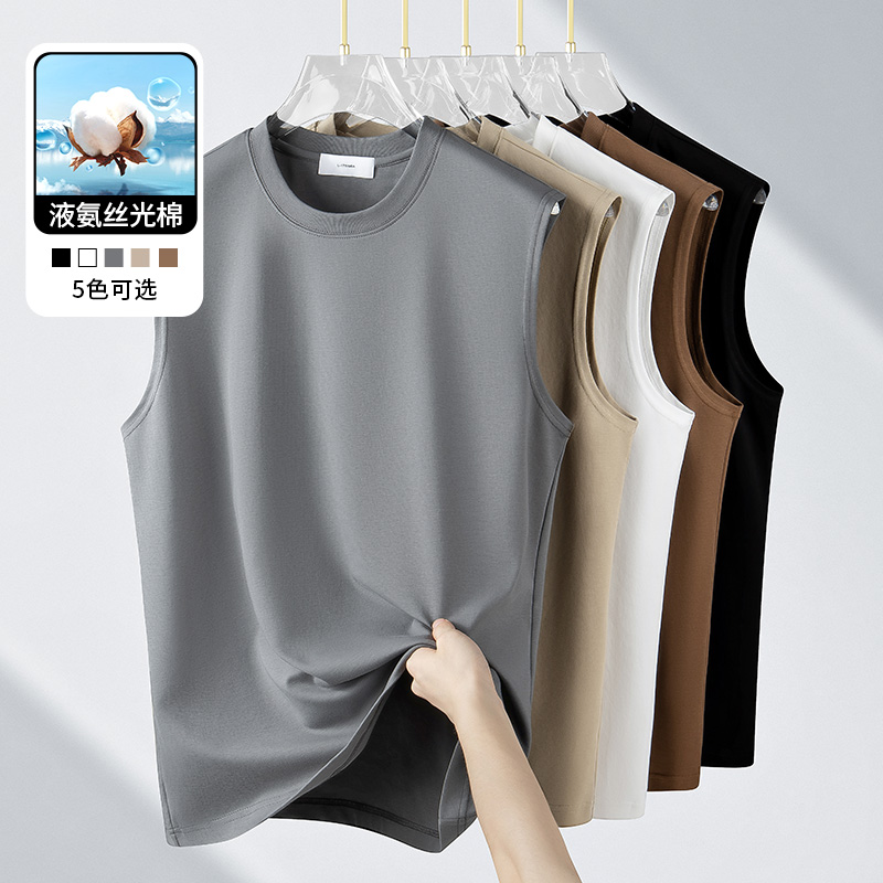 240G凉感液氨丝光棉T恤