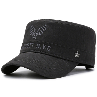 酷佩平顶帽男四季款简约大气