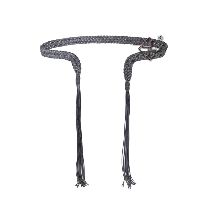 日韩复古男女通用编织腰带复古配饰搭裙子弯刀裤外套腰绳时尚腰封