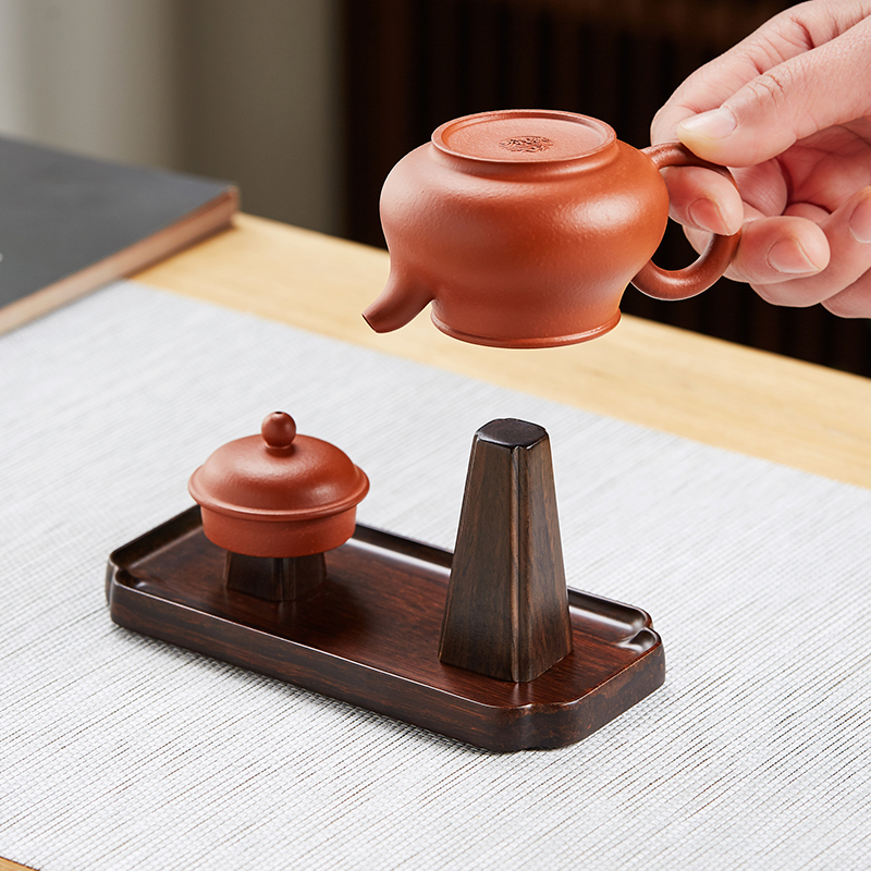 实木壶承磁吸紫砂壶小杯托茶具
