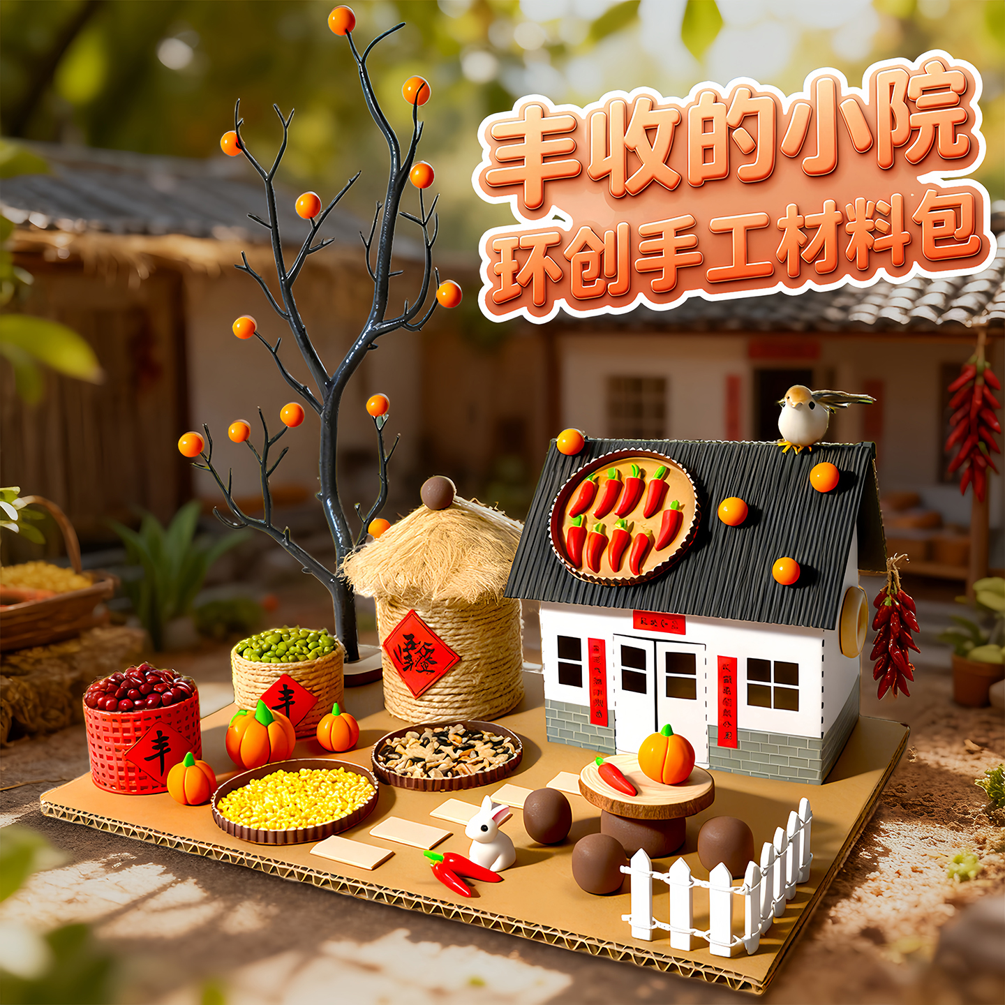 幼儿园diy手工制作房子儿童