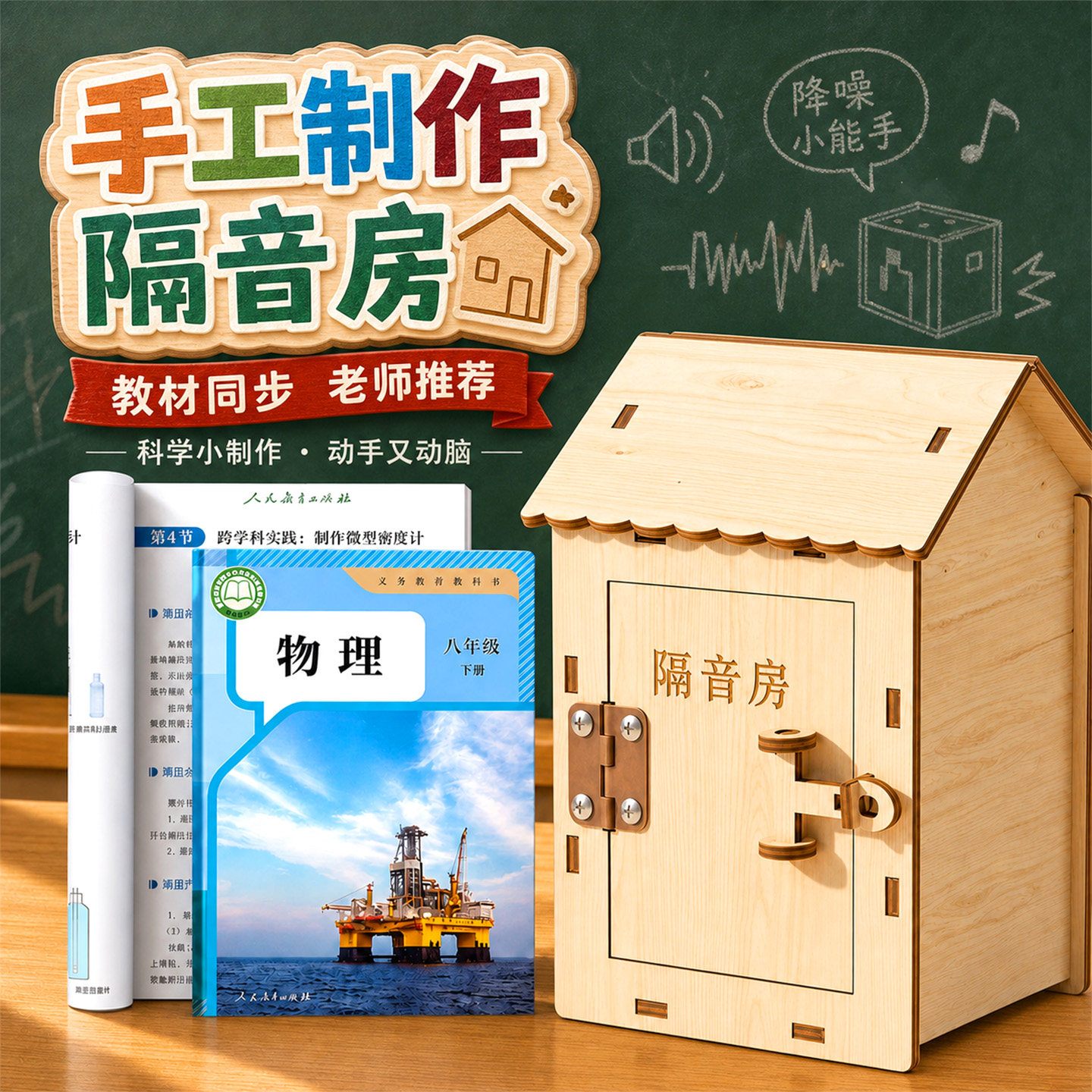 物理隔音房间模型材料包隔音小屋图片