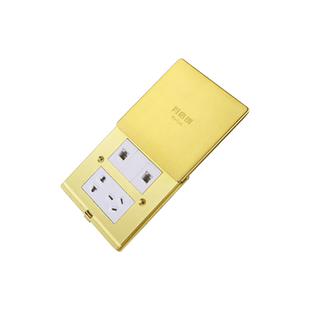 86型地插座全铜防水平推地插滑盖单五孔电话三孔带网络线电脑地插