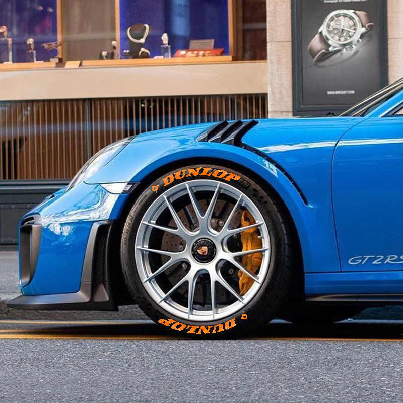 dunlop邓禄普轮胎字母贴3d立体英文字母贴汽车身轮毂贴纸个性改装