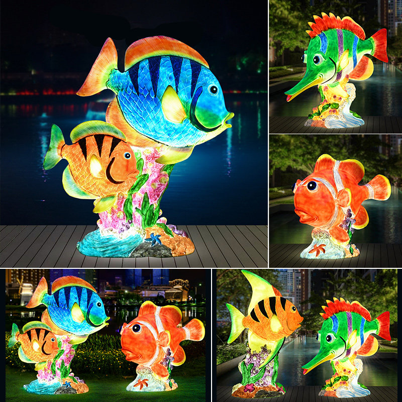 Marine organisms Landscape Sketch simulation luminescence decorate Decoration Rockery pool FRP Tropical Fish Sculpturein the Home accessories , outdoors/Garden ornaments category - from Buy2taobao.com to provide professional Taobao agent buy service