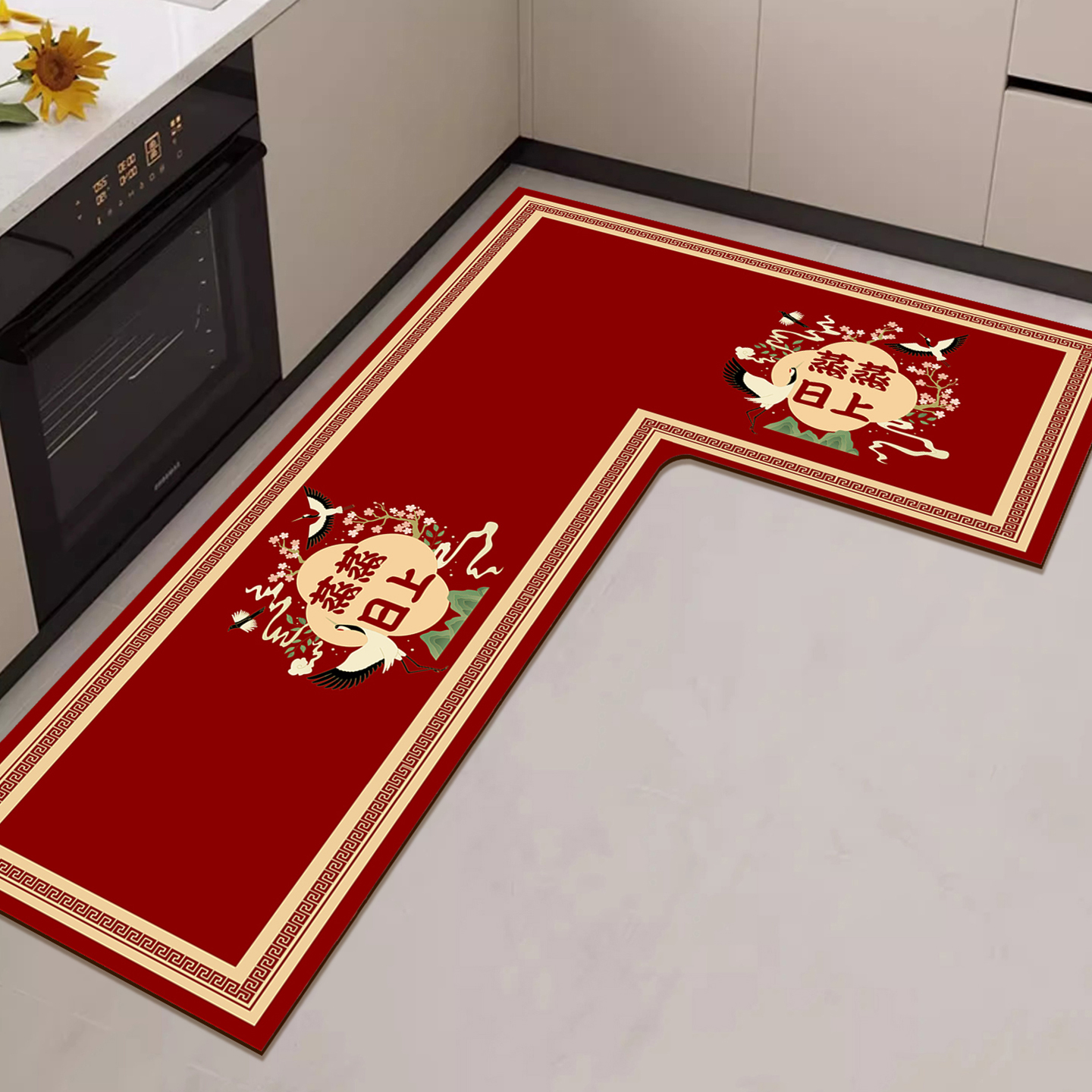 厨房地垫L型转角专用脚垫7字型