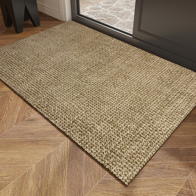 原木风地垫入户门免洗门口地毯