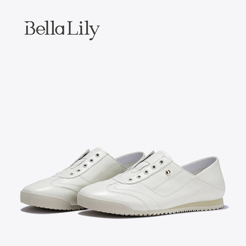 bellalily休闲平底两穿德训鞋