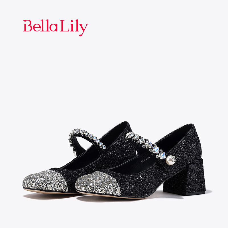 bellalily时尚格利特玛丽珍鞋