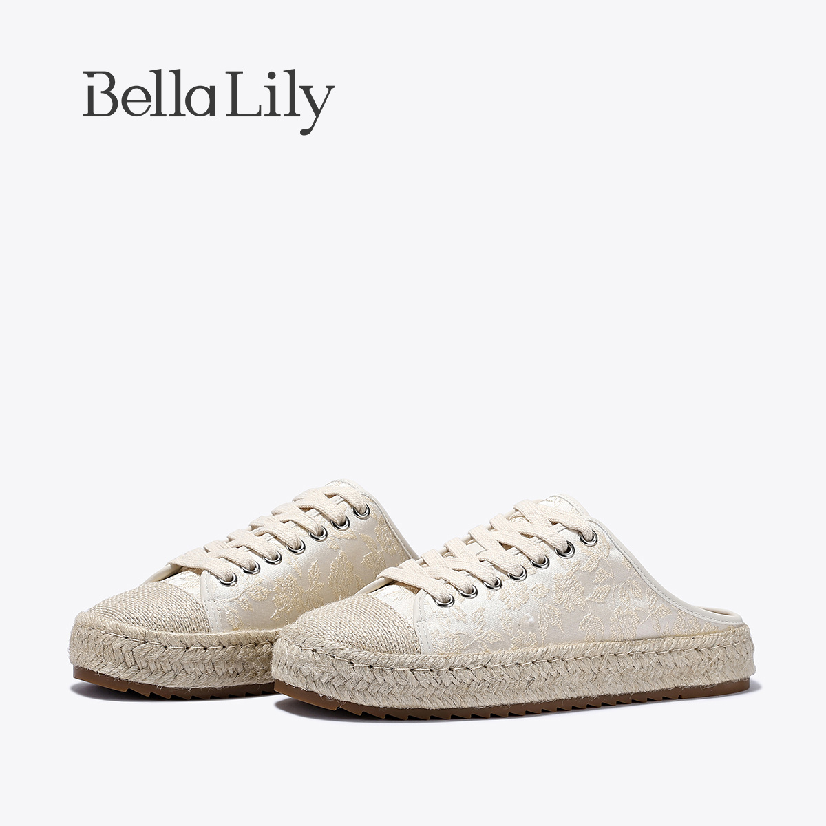 BellaLily2025夏季新款外穿包头半拖鞋女韩版一脚蹬懒人鞋渔夫鞋