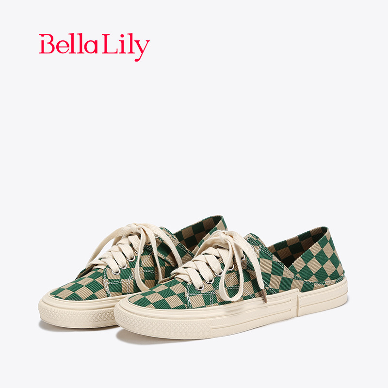 bellalily2022板鞋复古棋盘格